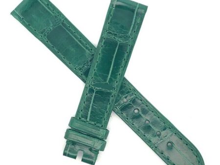 Genuine Chopard 15mm x 14mm Green Alligator Leather Watch Band Strap B0203-0138 Online now