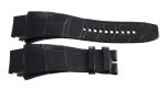 Authentic Richard Mille 30mm x 22mm Black Alligator Watch Band Strap Fashion