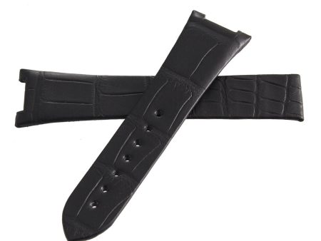 Omega 24mm x 18mm Black Leather Watch Band Strap CUZ010728 JJB Online Hot Sale